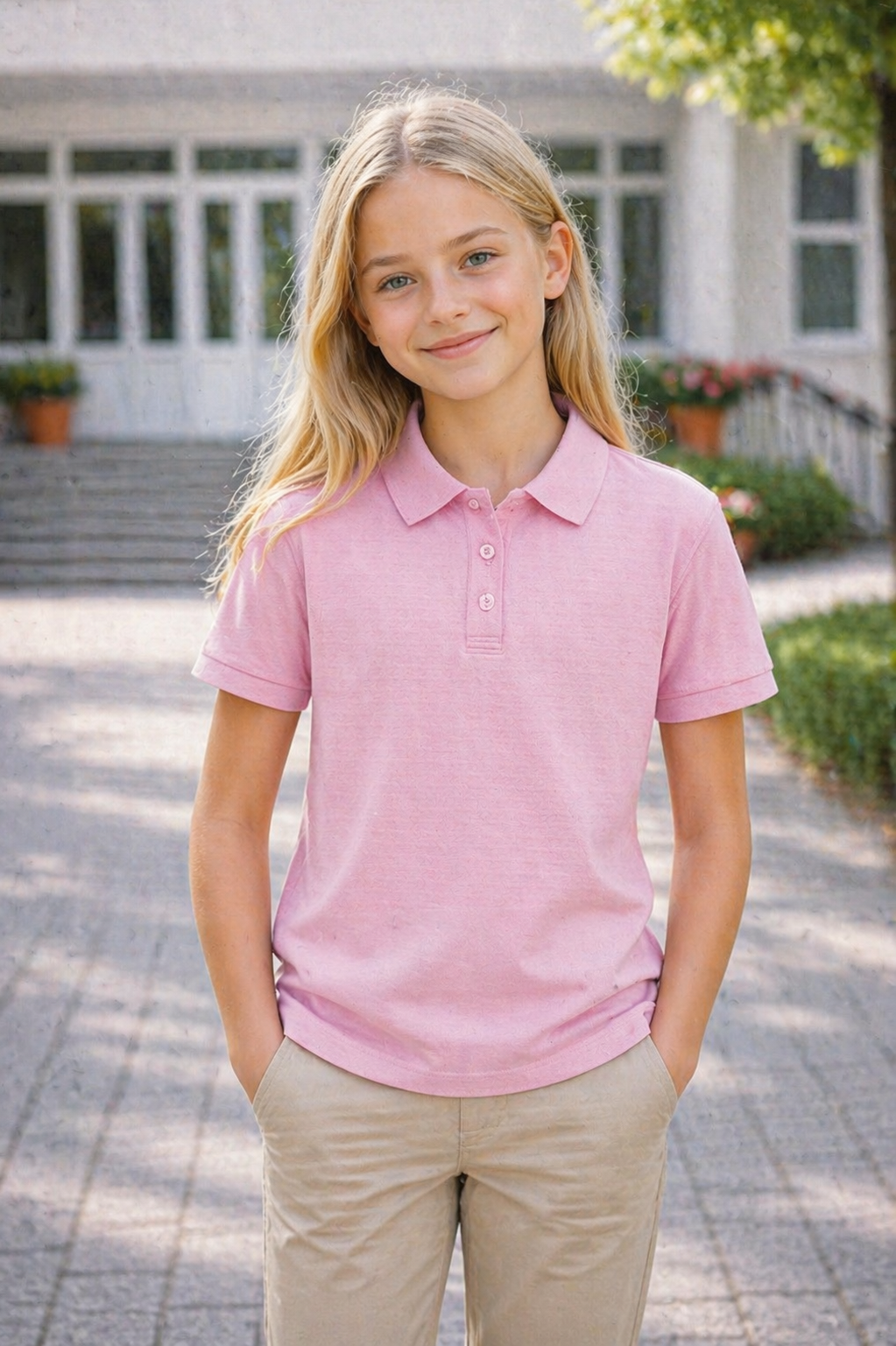 TRICOU POLO ROZ