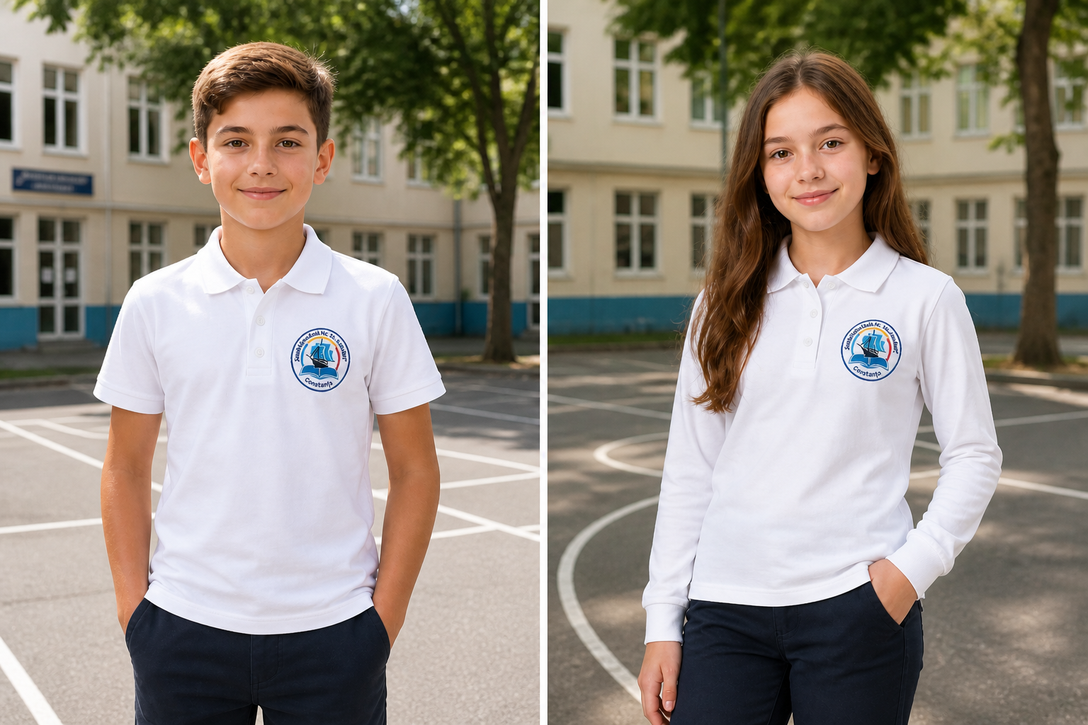 TRICOU POLO ȘCOALA GIMNAZIALĂ "JEAN BART" CONSTANȚA - imagine 2